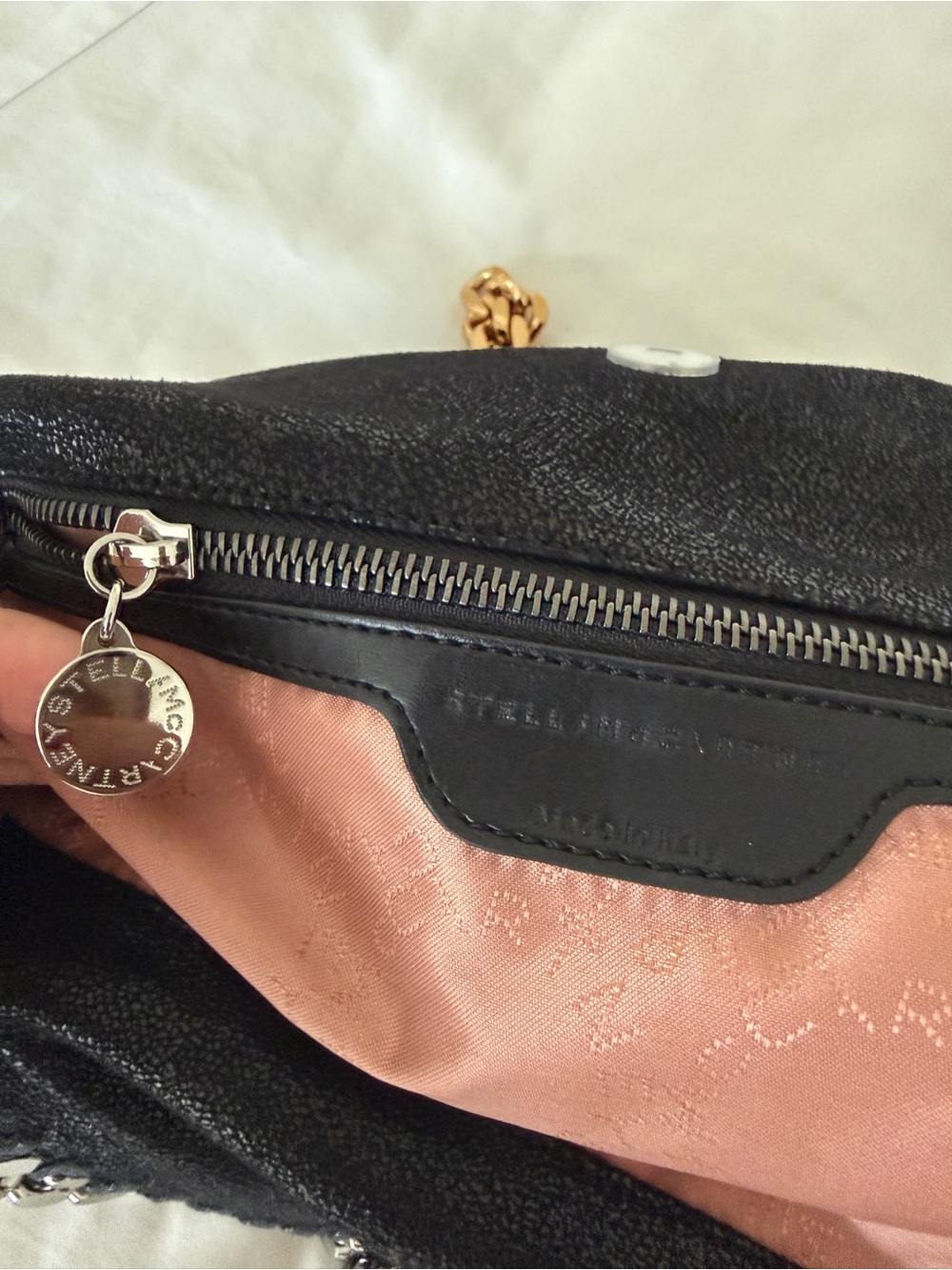 Stella McCartney Black Shoulder Bag with Gold & Silver Chains OP $1595 - Picture 9 of 16